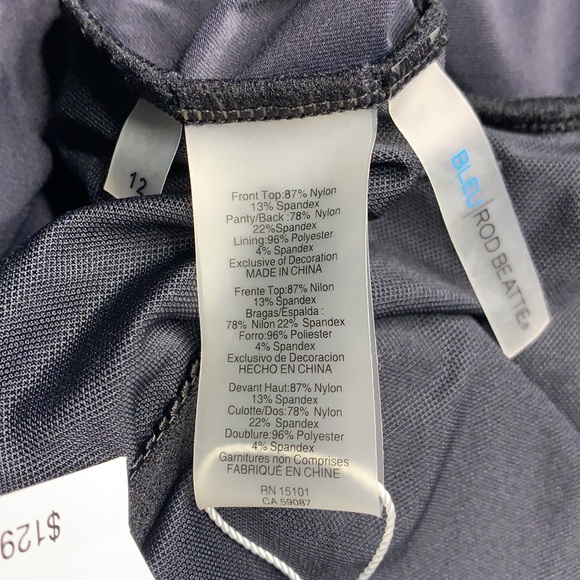 BLEU ROD BEATTIE Convertible Smocked One Piece Swimsuit - Picture 8 of 8